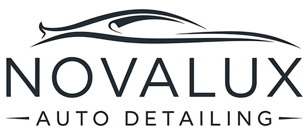 NovaLux Auto Detailing official cropped logo featuring a sleek car silhouette, representing premium detailing services.